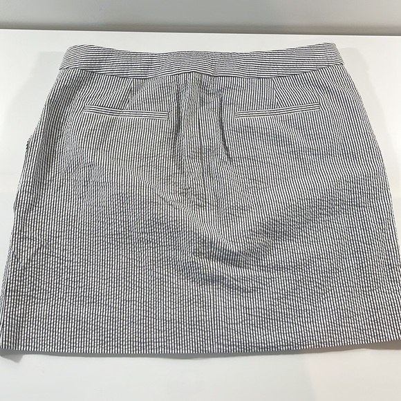 J.Crew Seersucker pinstripe skirt - Picture 2 of 7